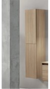 Colonna da bagno reversibile moderna PIAVE ad 2 ante Rovere Miele