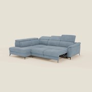 Arcos Divano angolare - piedini alti e poggiatesta reclinabili in microfibra impermeabile T11 carta da zucchero