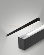 Millet profilo da parete doppia emissione nero prismatic dimmerabil...