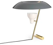 Modello 548 Lampada da Tavolo Ottone Lucidato/Grigio - Astep