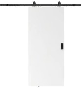 Porta scorrevole con sistema esterno muro H205 x L93 cm MDF + PVC Bianco  - VARIN II