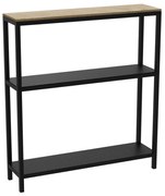 Portaoggetti da bagno 67x60 cm nero