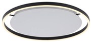 Plafoniera Grigio Scuro 60 cm con LED dimmerabile a 3 livelli - Zlatan