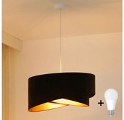 Brilagi - Lampadario LED a sospensione con filo LYRA 1xE27/15W/230V marrone scuro/oro