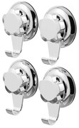 Ganci metallici autoportanti in set da 4 in argento Bestlock Bath - Compactor