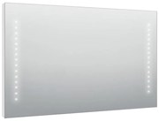Specchio con illuminazione integrata bagno rettangolare Hollywood SENSEA L 120 x H 70 x P 2.5 cm