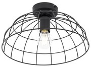 Lampada da soffitto industriale nera 35 cm - Hanze