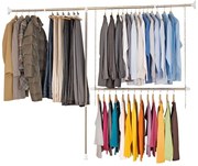 Appendiabiti telescopico in metallo color argento Garment - Wenko