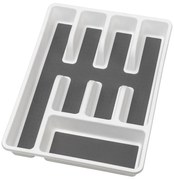 WENKO 54788100 - Organizer per posate 26,5x36,5 cm bianco/grigio