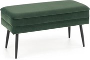 Panca da interno Velva in verde/nero - H37 cm