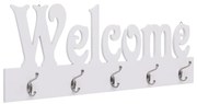 Appendiabiti A Muro Welcome Bianco 74x29,5 Cm /