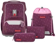 Zaino scuola Step by Step BASIS - set 4 pezzi, Berry Stars