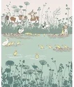 Little Greene Carta da parati Riverside Capers - Quack