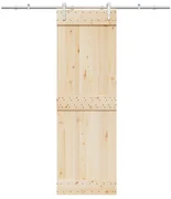 Kit Binari Porta Scorrevole 200 Cm Acciaio Inossidabile Argento /