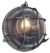Lampada da Parete per Esterni Argento Rotonda IP44 - Noutica