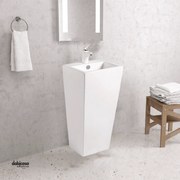 Lavabo Freestanding "Marais" Da 83,5 Cm C/Scarico a Parete Finitura Bianco Lucido