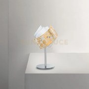 Camilla l/p - lume foglia oro in metallo e vetro 1 luce attacco e15