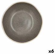 Piatto Fondo Bidasoa Gio Ceramica Grigio 19 cm (6 Unità)