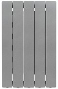 Radiatore acqua calda PRODIGE MODERN in alluminio, 5 elementi, interasse 600 mm, graphite