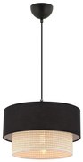 Lampadario a cavo ECHO 1xE27/60W/230V nero/crema