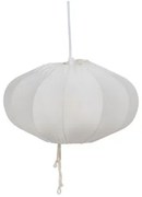 Lampadario Bianco Cotone 220-240 V 30 x 30 x 17,5 cm