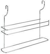 Supporto da appendere per asciugamani da cucina in acciaio cromato color argento Lonardo - Metaltex