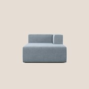 Nettuno modulo chaise longue in morbido tessuto bouclè T07 carta da zucchero