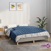 vidaXL Coperta Ponderata Blu 235x290 cm 11 kg Tessuto