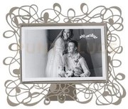 Portafoto di design scarabocchio piccolo orizzontale sabbia in ferr...