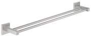 GROHE 41104DC0 - Portasciugamani doppio QUICKFIX START CUBE 654 mm in acciaio inox