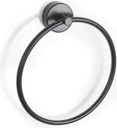 Kamalu - Portasalviette anello da muro in acciaio inox nero opaco | Monde-N