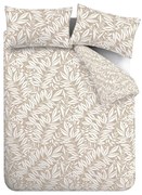 Biancheria da letto marrone chiaro per letto singolo 135x200 cm Sorrel Leaves – Catherine Lansfield