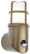 Redo 90199 - Lampada da esterno con sensore TRITON 1xE27/28W/230V IP54 ottone