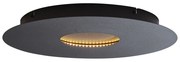 Plafoniera moderna nera 40cm con LED dimmerabile a 3 livelli - Morning