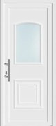 Portoncino d'ingresso in pvc 30005 L 80 x H 210 cm bianco apertura destra
