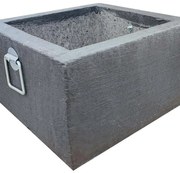 Base per ombrellone Base ombrellone Platino Set nero 4 pezzi 50 x 50 x 27 cm Ø 50 mm