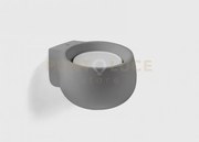 Mysia applique da parete 1 luce in gesso grigia ral 7039