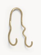 Gancio da parete fatto a mano in ottone Curvature