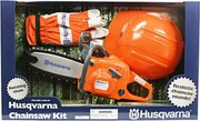 Motosega giocattolo Husqvarna con Kit sicurezza