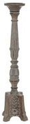 Candelabro Bianco Naturale Ferro Legno di mango 19 x 19 x 68,5 cm