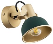 Argon 8247 - Faretto LENORA 1xE14/7W/230V oro/verde