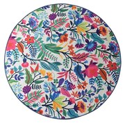 Tappeto da bagno Wild Garden Circle, ø 100 cm - Foutastic