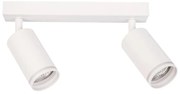 Faretto PIPE 2xGU10/10W/230V bianco