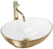 Lavabo da appoggio Rea Sofia Brush Gold