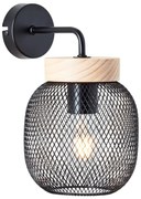 Brilliant - Lampada da parete GIADA 1xE27/40W/230V nera