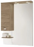 Specchio con illuminazione integrata bagno rettangolare Rimini L 70 x H 108 x P 18.5 cm