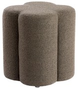 Sgabello marrone in tessuto bouclé Nalani - Light & Living