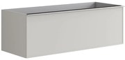 Mobile da bagno sotto lavabo Pixel frame grigio laccato opaco L 120 x H 40 x P 45.5 cm 2 cassetti, lavabo non incluso