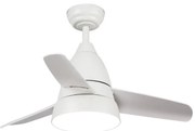 Lampadario Ventilatore da soffitto White Silence 24W illuminazione Led regolabile con telecomando M LEDME