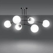 Lampadario a sospensione PREGOS 6 BLACK Colore del corpo Nero